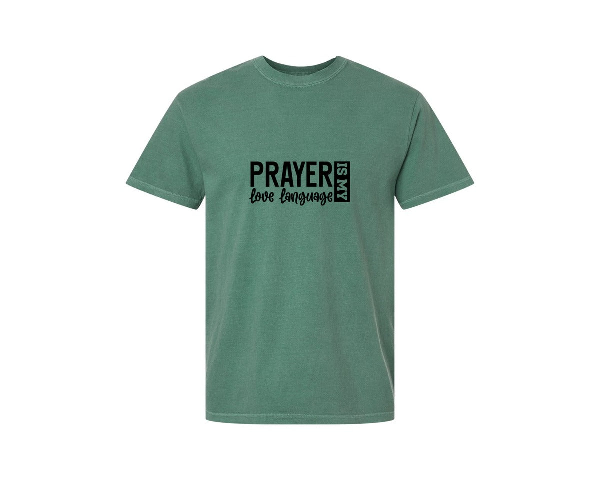 brand:Comfort Colors|color:Light Green|Pray With Me Christian Front Back Graphic T-Shirt