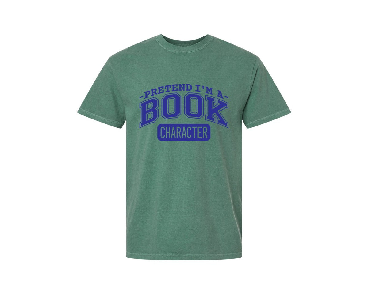 brand:Comfort Colors|color:Light Green|Pretend Im A Book Character Book Lover 2 Graphic T-Shirt
