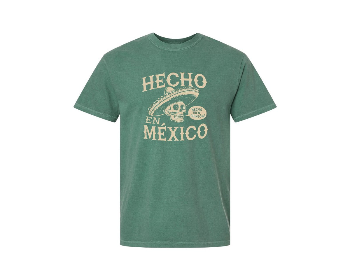 brand:Comfort Colors|color:Light Green|Hecho En Mexico Mexican Chicano Pride Graphic T-Shirt