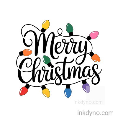 Lights , Merry DTF Transfer – Ready to Press (Christmas)