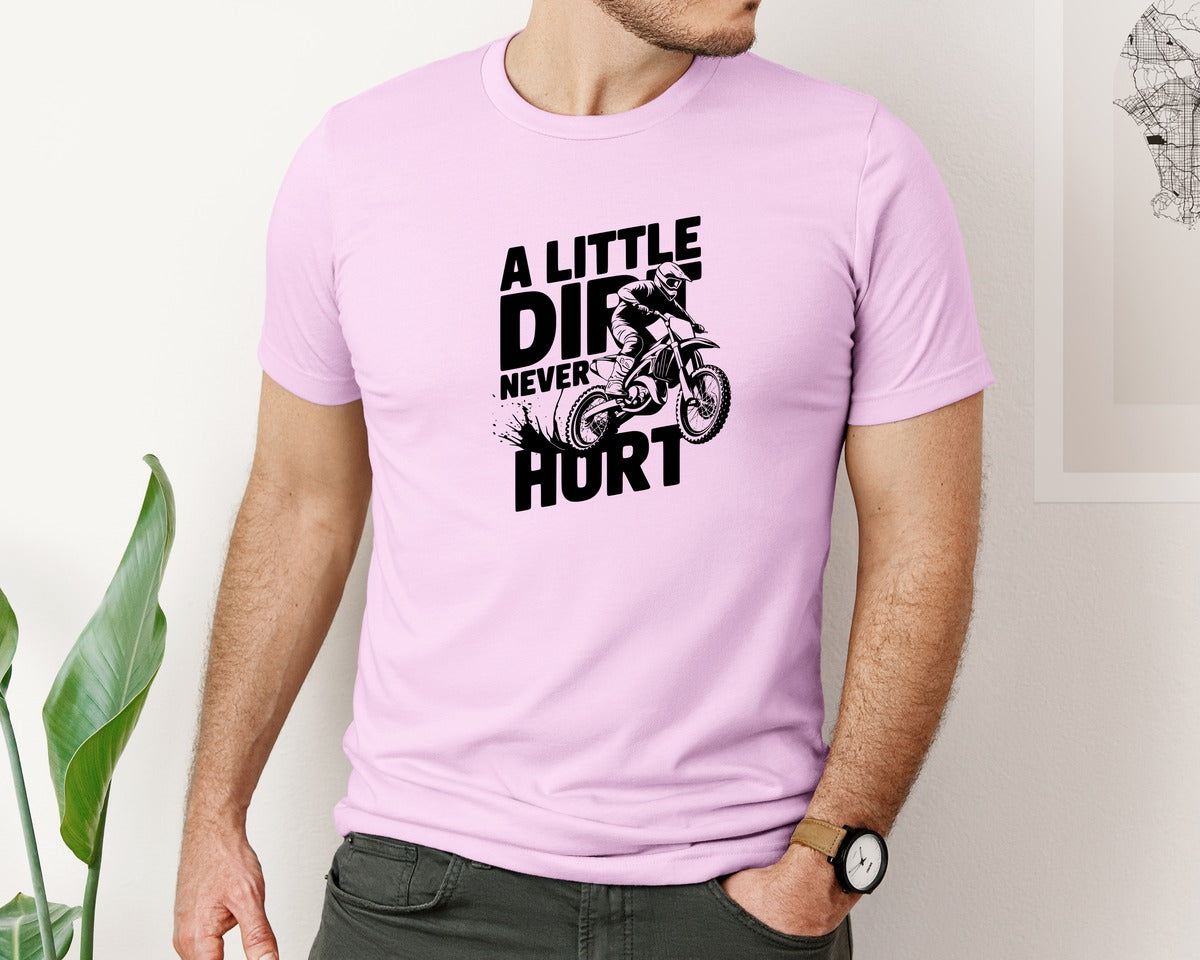 brand:Bella Canvas|color:Lilac|A Little Dirt Never Hurt T Shirt Des Graphic T-Shirt