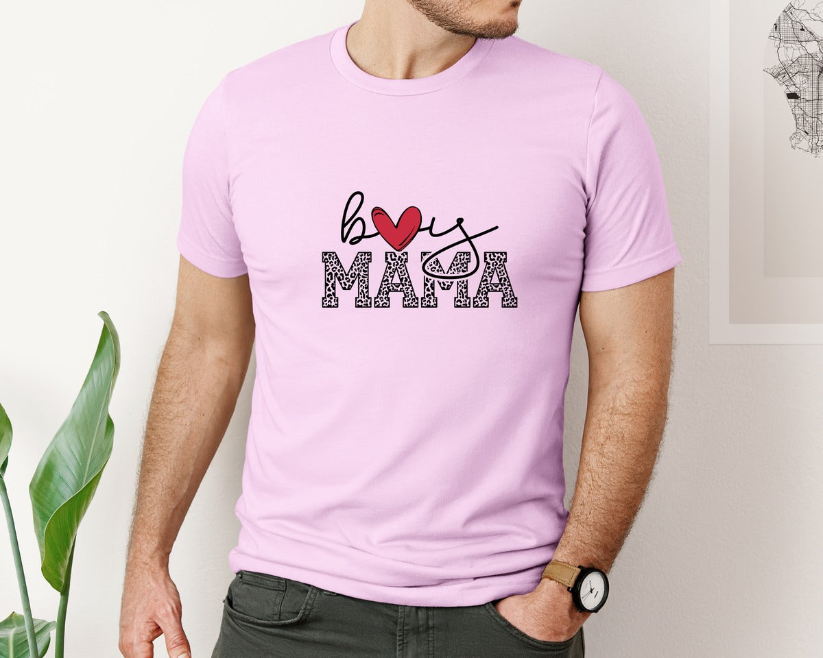 brand:Bella Canvas|color:Lilac|Boy Mama Mama Boy 2 Graphic T-Shirt