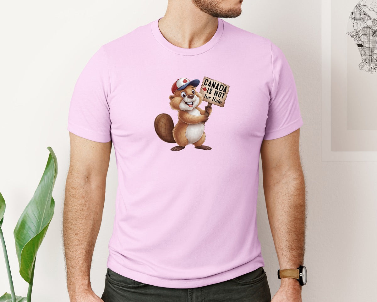 brand:Bella Canvas|color:Lilac|Canada Is Not For Sale Maple Leaf 2 Graphic T-Shirt