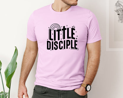 brand:Bella Canvas|color:Lilac|Retro Little Disciple Tshirt Kids Graphic T-Shirt