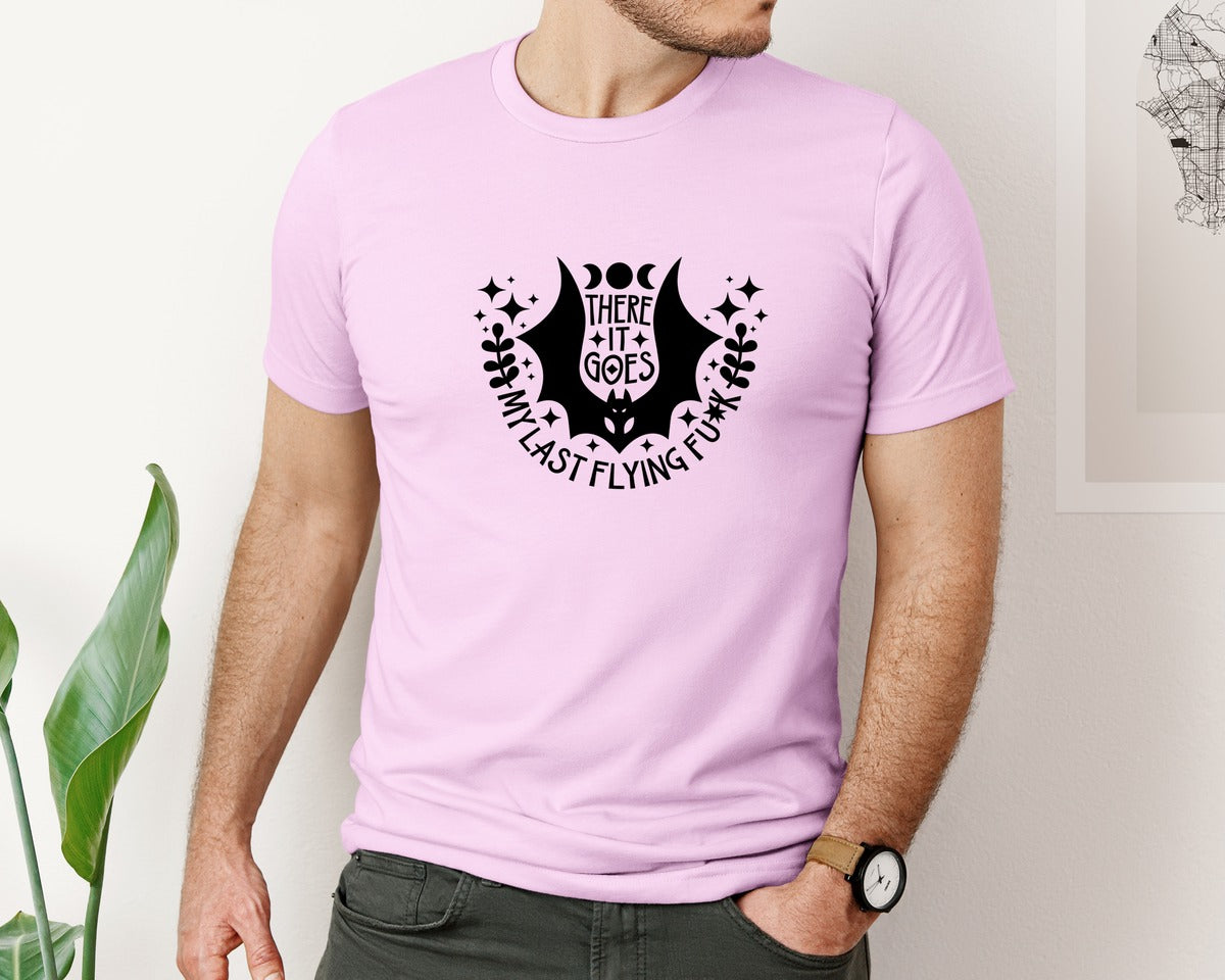 brand:Bella Canvas|color:Lilac|There It Goes My Last Flying Fck 3 Graphic T-Shirt