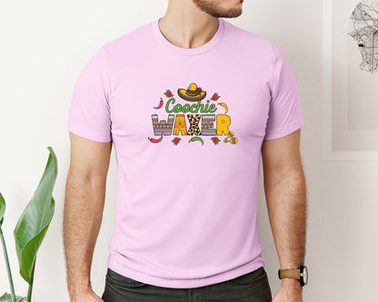 brand:Bella Canvas|color:Lilac|Cinco De Mayo Coochie Waxer Mexico Graphic T-Shirt