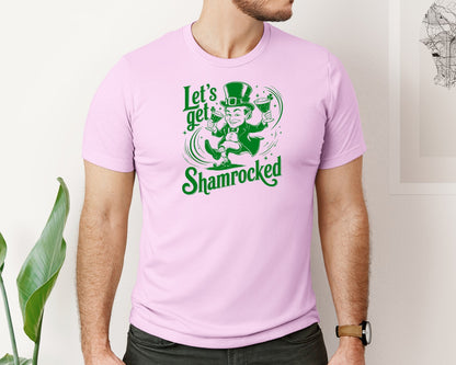 brand:Bella Canvas|color:Lilac|Lets Get Shamrocked Design 7 Graphic T-Shirt