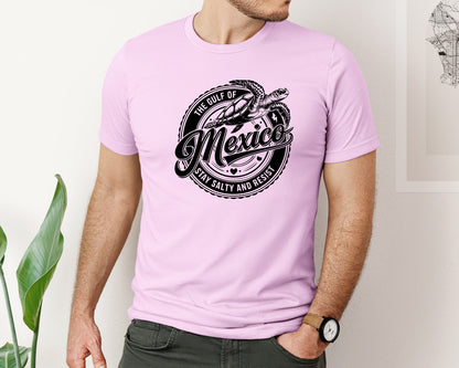 brand:Bella Canvas|color:Lilac|Gulf Of Mexico Turtle Beach Graphic T-Shirt