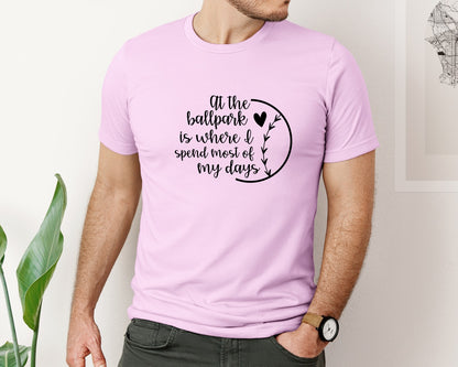 brand:Bella Canvas|color:Lilac|Baseball Mom Softball Mom 2 Graphic T-Shirt