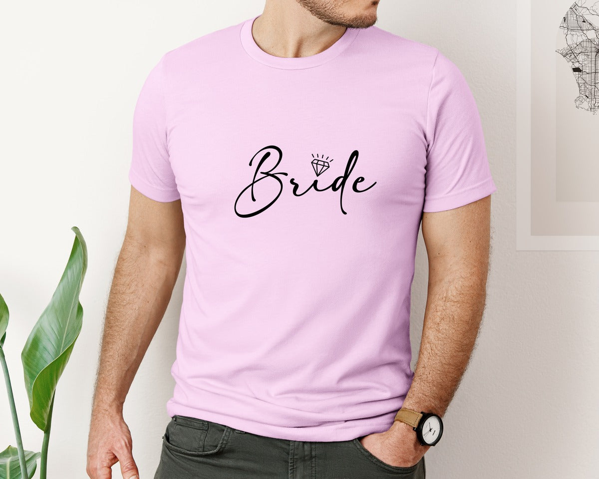brand:Bella Canvas|color:Lilac|Bride Wedding Bridal Party 2 Graphic T-Shirt
