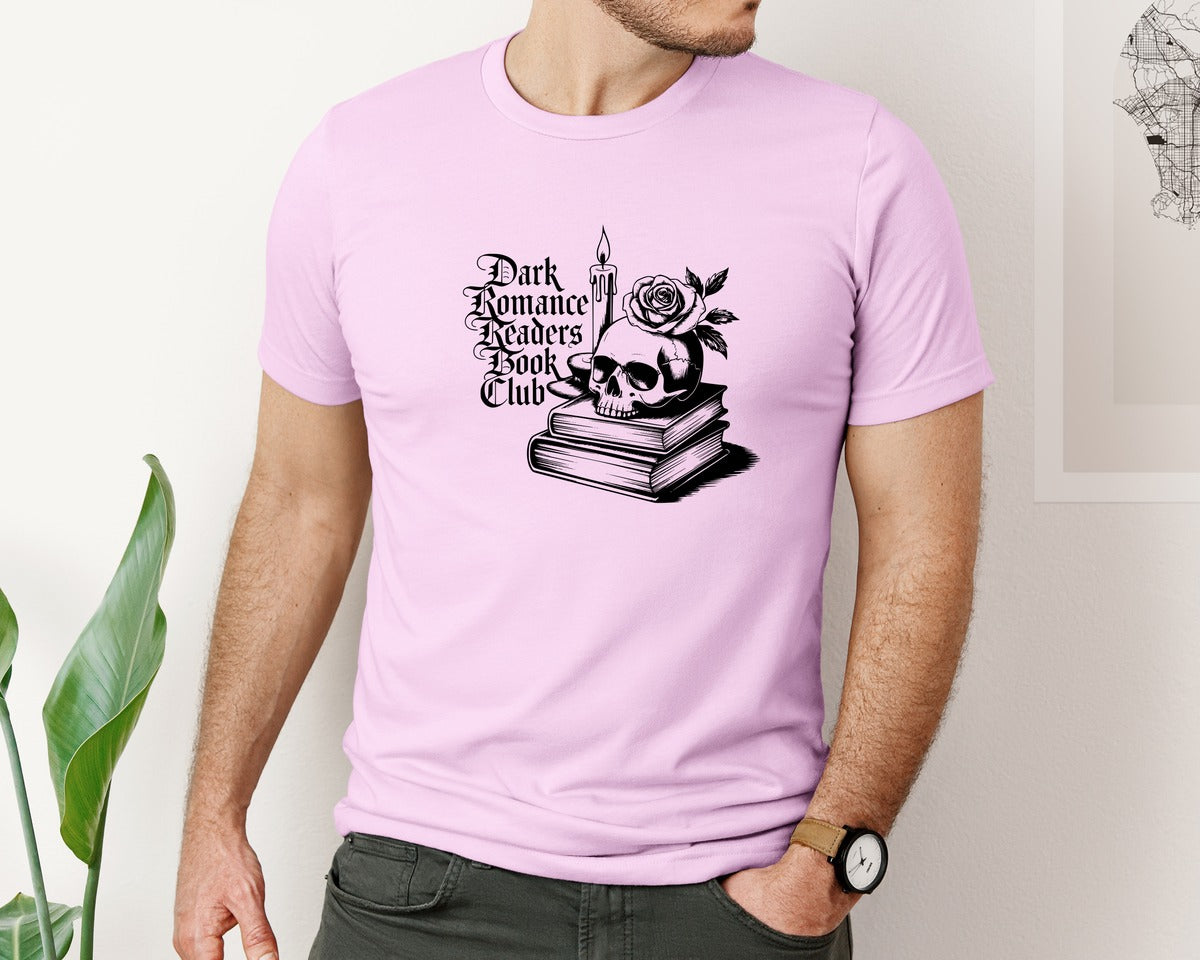 brand:Bella Canvas|color:Lilac|Dark Romance Readers Book Club T Shi Graphic T-Shirt