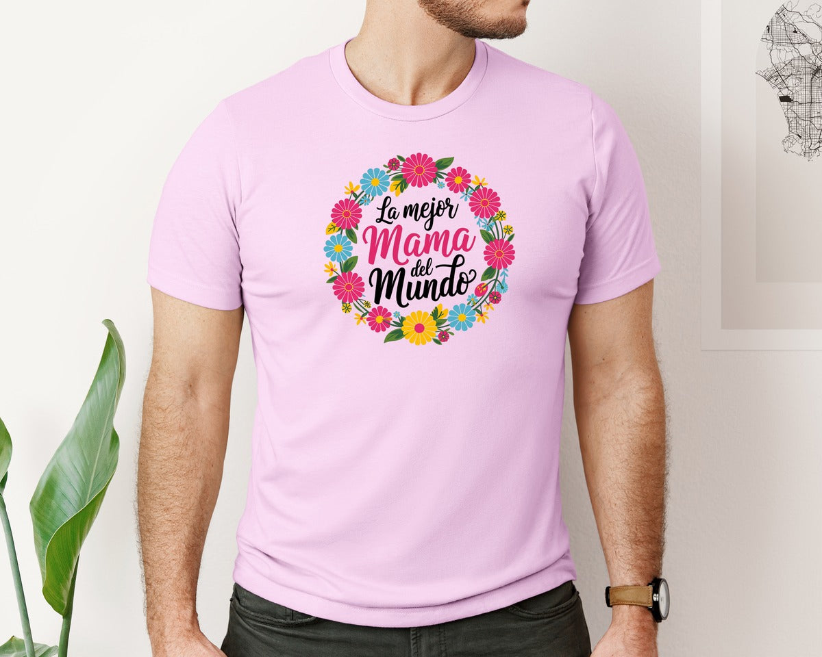 brand:Bella Canvas|color:Lilac|Spanish Mothers Day 6 Graphic T-Shirt