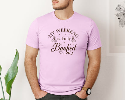 brand:Bella Canvas|color:Lilac|My Weekend Is Fully Booked Vector Graphic T-Shirt