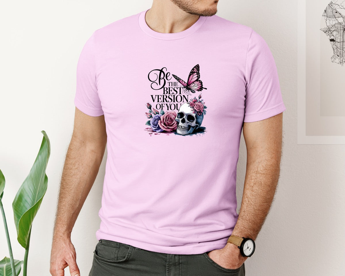 brand:Bella Canvas|color:Lilac|Be The Best Version Of You Self Love 2 Graphic T-Shirt