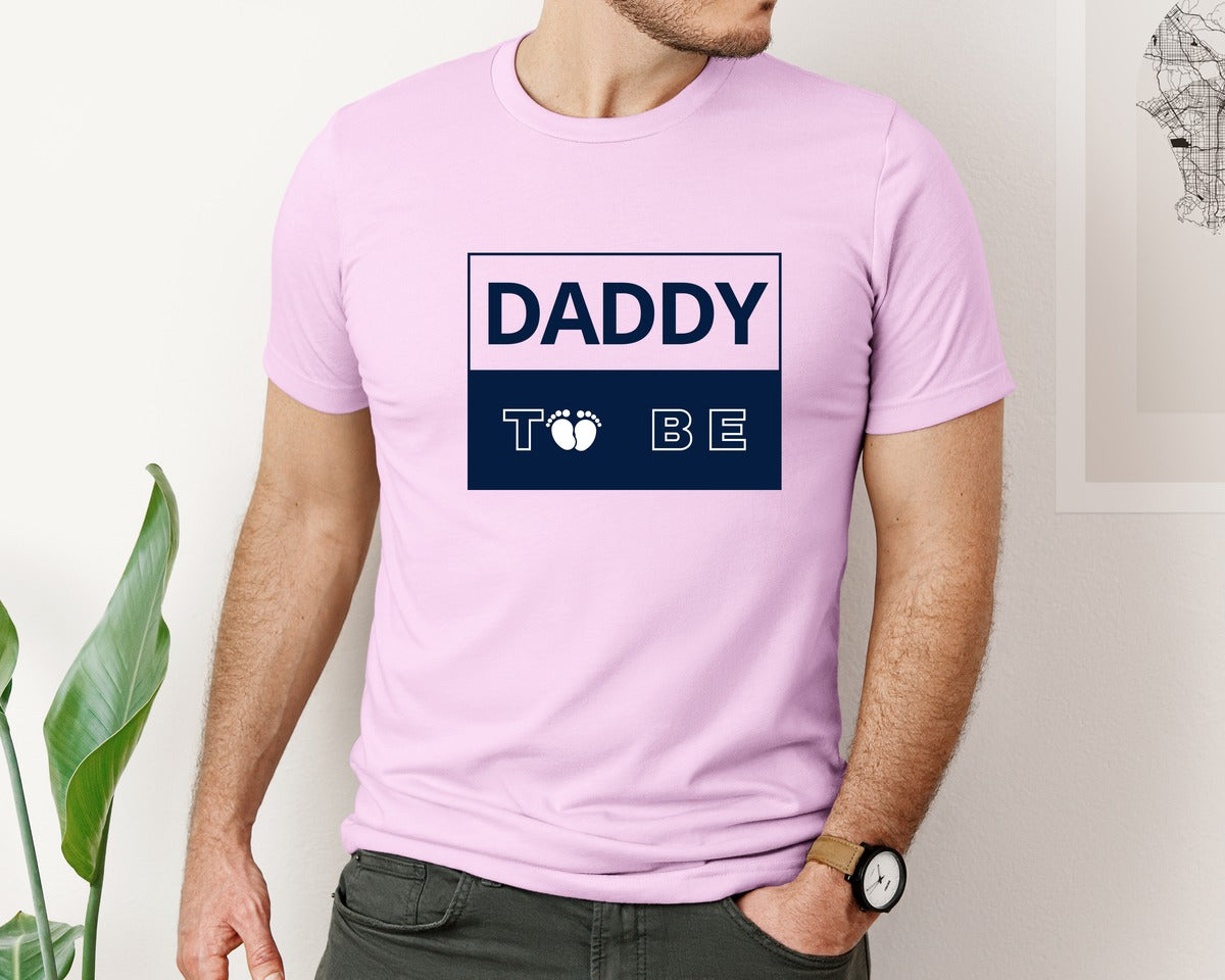 brand:Bella Canvas|color:Lilac|Daddy To Be Pregnancy Announcement 2 Graphic T-Shirt
