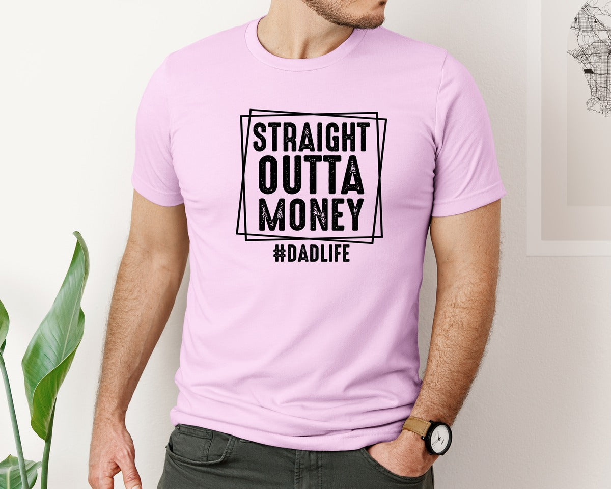 brand:Bella Canvas|color:Lilac|Dad Fathers Day 5 Graphic T-Shirt