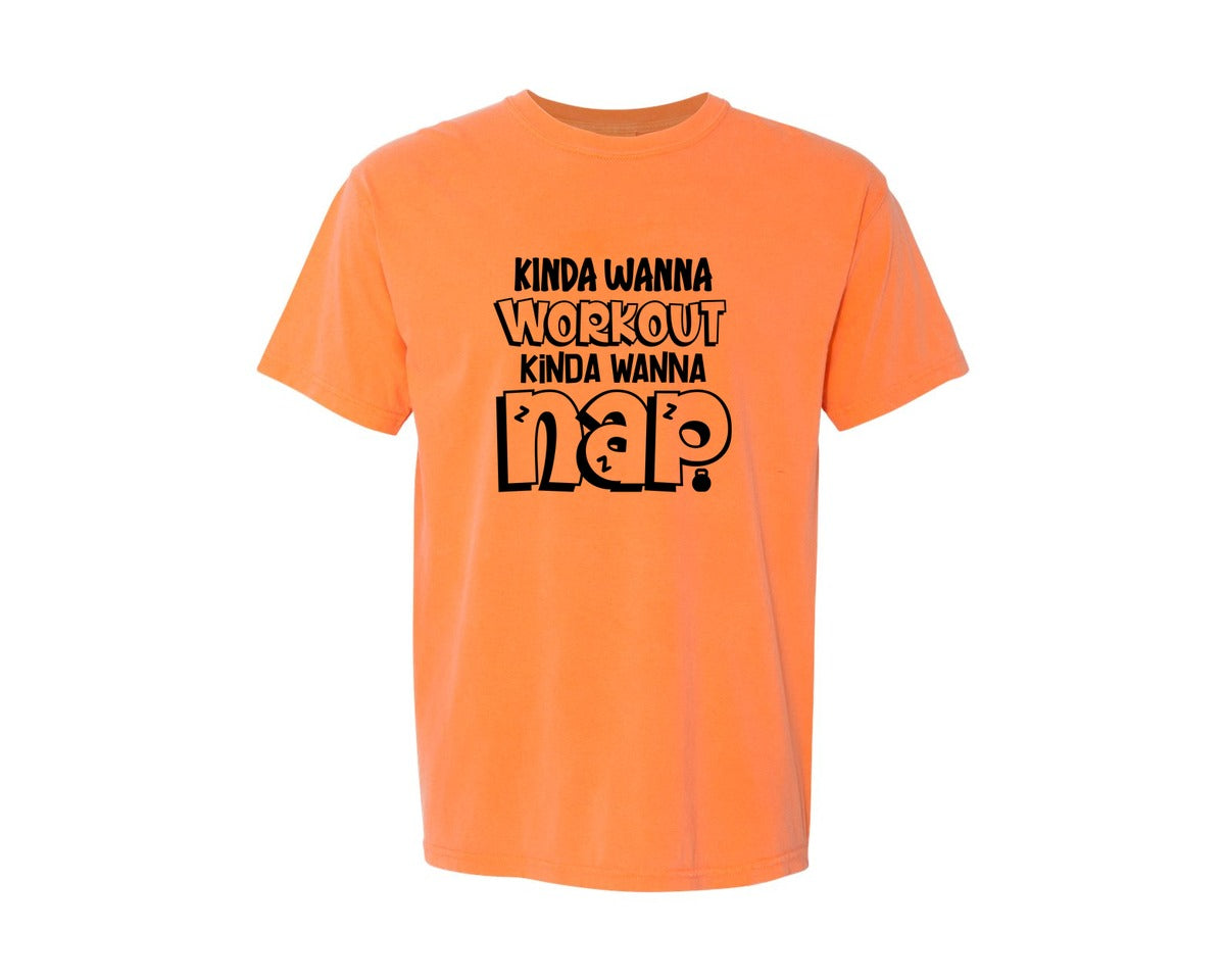 brand:Comfort Colors|color:Melon|Workout Gym Tank Exercise Graphic T-Shirt