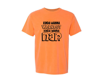 brand:Comfort Colors|color:Melon|Workout Gym Tank Exercise Graphic T-Shirt