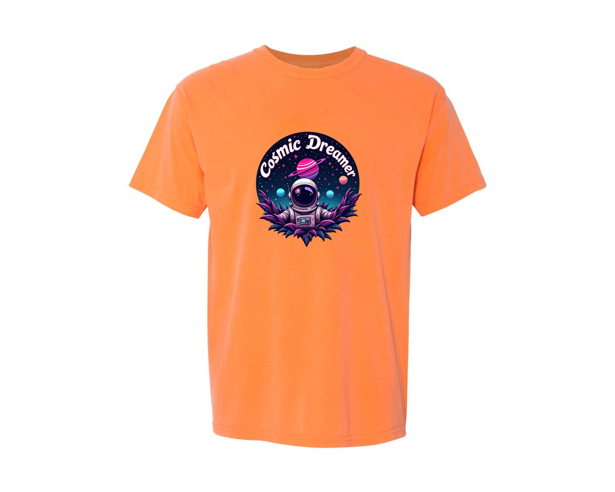 brand:Comfort Colors|color:Melon|Cosmic Dreamer T Shirt Design Graphic T-Shirt