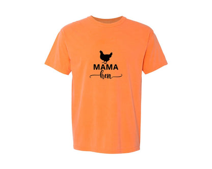 brand:Comfort Colors|color:Melon|Mama Hen 82 Graphic T-Shirt
