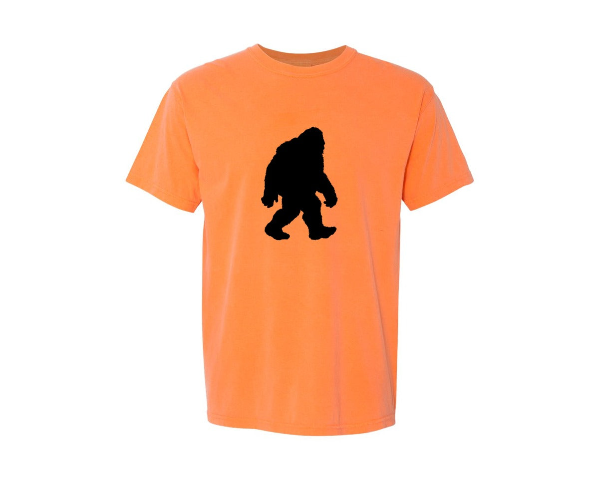 brand:Comfort Colors|color:Melon|Bigfoot Sasquatch Figure Design Graphic T-Shirt