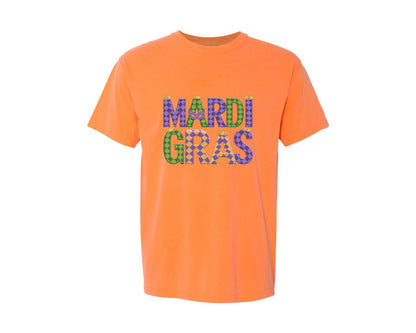 brand:Comfort Colors|color:Melon|Mardi Gras Festive Des Graphic T-Shirt