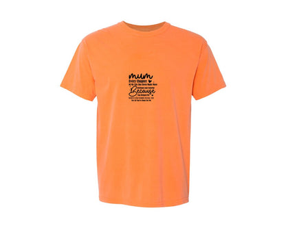 brand:Comfort Colors|color:Melon|Mothers Day Design Mum Design 2 Graphic T-Shirt