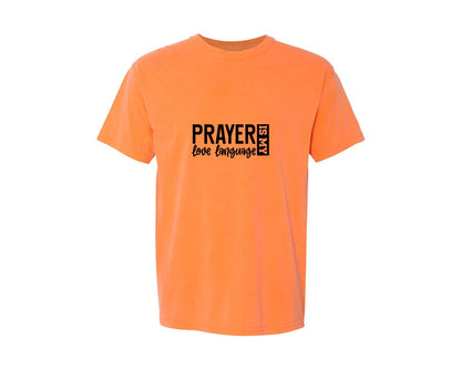 brand:Comfort Colors|color:Melon|Pray With Me Christian Front Back Graphic T-Shirt