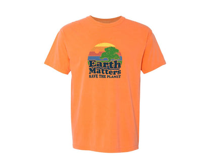 brand:Comfort Colors|color:Melon|Earth Matters Save The Planet T Shirt Graphic T-Shirt