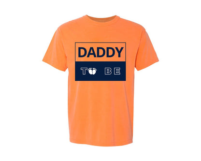 brand:Comfort Colors|color:Melon|Daddy To Be Pregnancy Announcement 2 Graphic T-Shirt