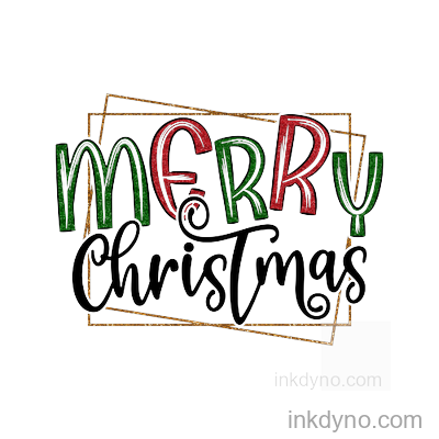 Merry And Bright Holiday Season Design — DTF Transfer – Ready to Press