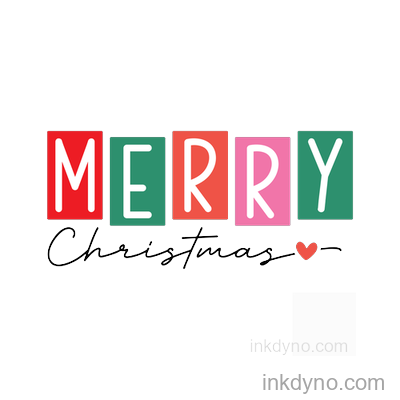 Merry Holiday Lettered Dtf Transfer Design — DTF Transfer
