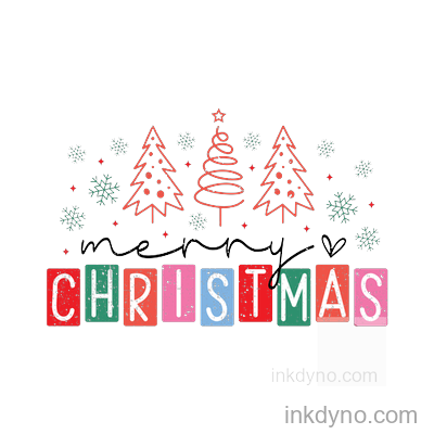 Merry Texture 2-01 DTF Transfer – Ready to Press (Christmas)