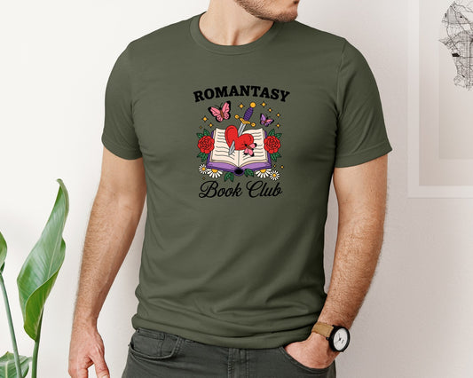 Romantasy Book Club Sword Through 3 Graphic T-Shirt