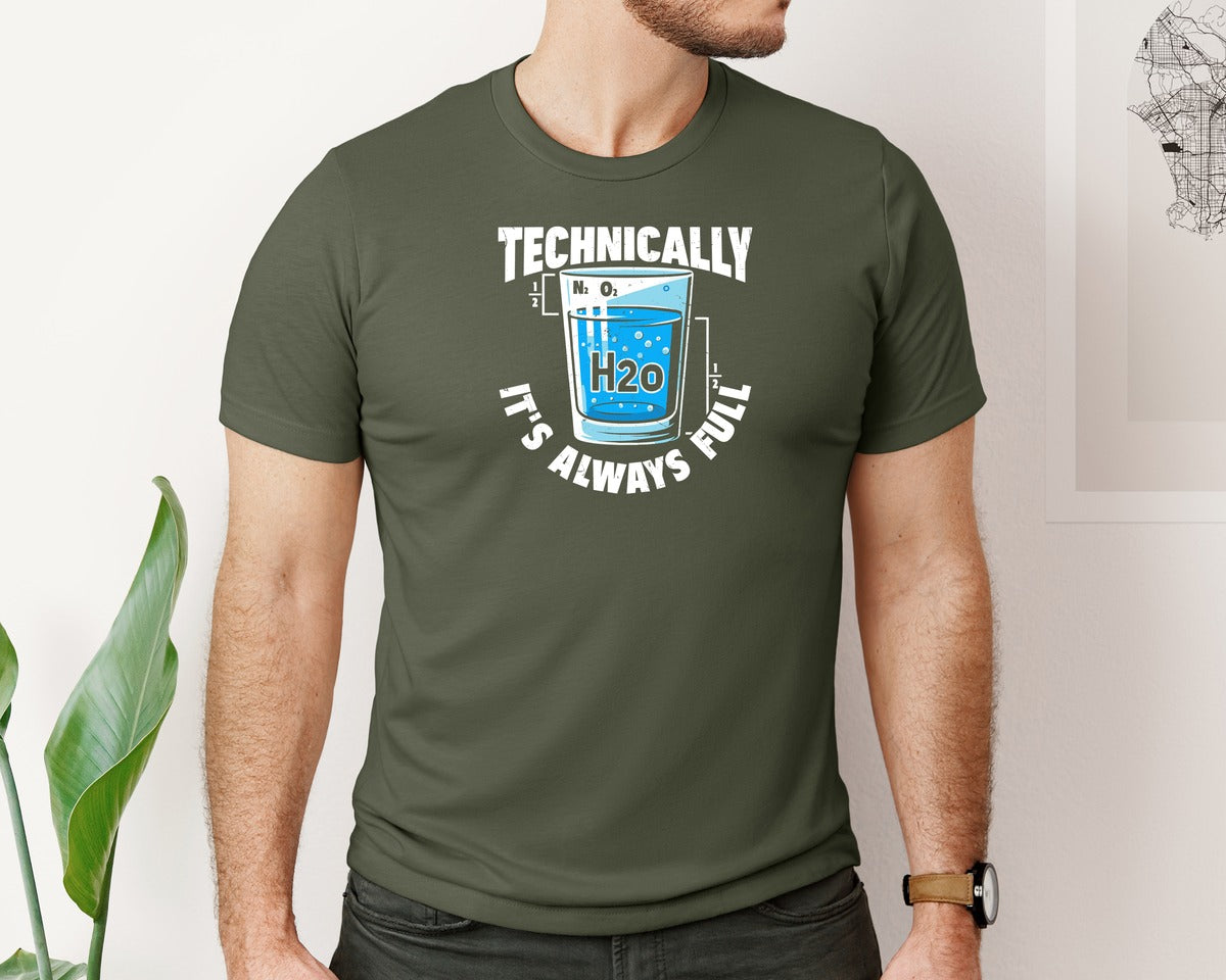 brand:Bella Canvas|color:Military Green|Science Humor T Shirt Graphic T-Shirt