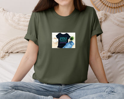brand:Bella Canvas|color:Military Green|Suicide Prevention Awareness 8 Graphic T-Shirt