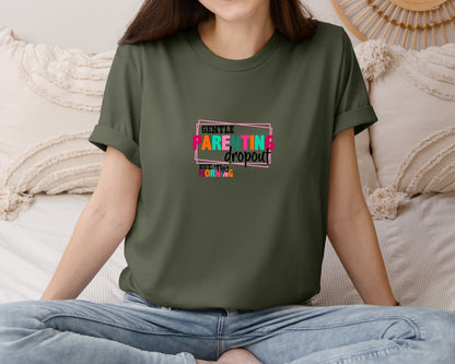 brand:Bella Canvas|color:Military Green|Gentle Parenting Dropout Svgmothers Day 2 Graphic T-Shirt