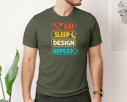 brand:Bella Canvas|color:Military Green|Architect Architecture T Shirt Design 157 Graphic T-Shirt