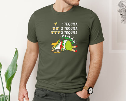 brand:Bella Canvas|color:Military Green|Tequila Cinco De Mayo T Shirt Graphic T-Shirt