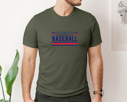 brand:Bella Canvas|color:Military Green|Baseball Team Baseball Mom 2 Graphic T-Shirt