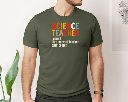 brand:Bella Canvas|color:Military Green|Funny Science Teacher T Shirt 2 Graphic T-Shirt