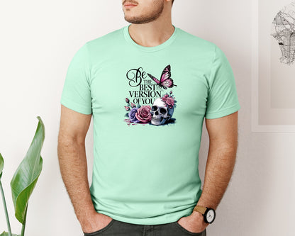 brand:Bella Canvas|color:Mint|Be The Best Version Of You Self Love 2 Graphic T-Shirt