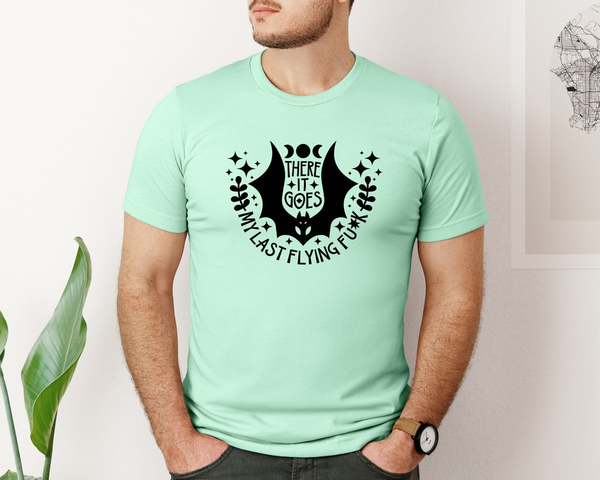 brand:Bella Canvas|color:Mint|There It Goes My Last Flying Fck 3 Graphic T-Shirt