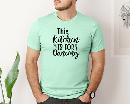 brand:Bella Canvas|color:Mint|Home Cooking Funny Kitchen T Shirt Graphic T-Shirt