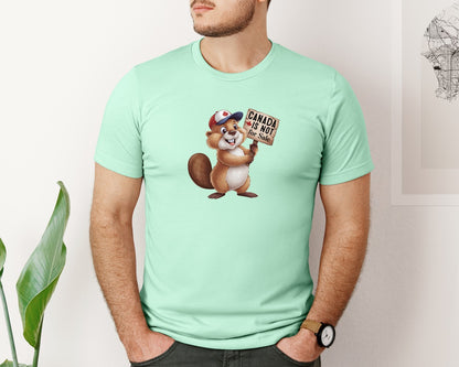 brand:Bella Canvas|color:Mint|Canada Is Not For Sale Maple Leaf 2 Graphic T-Shirt