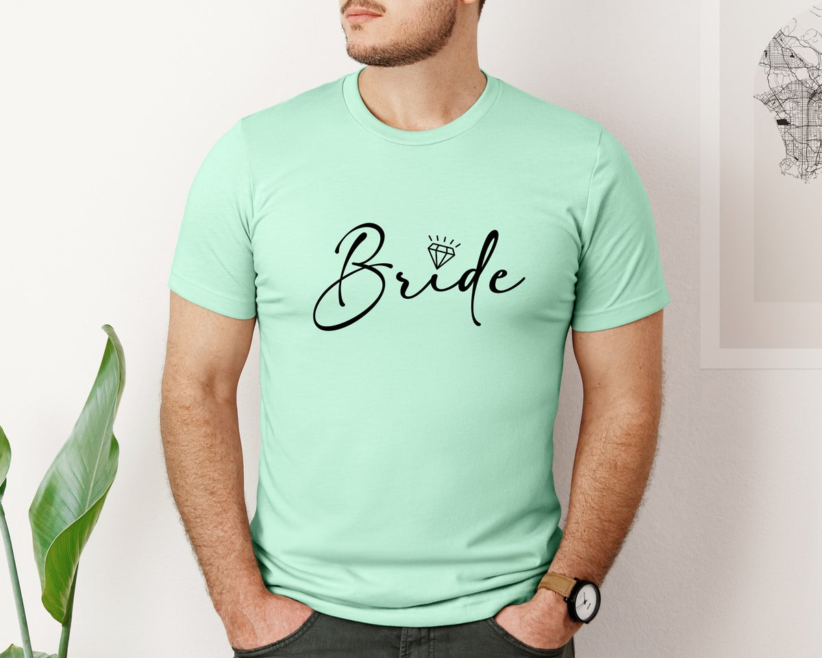 brand:Bella Canvas|color:Mint|Bride Wedding Bridal Party 2 Graphic T-Shirt