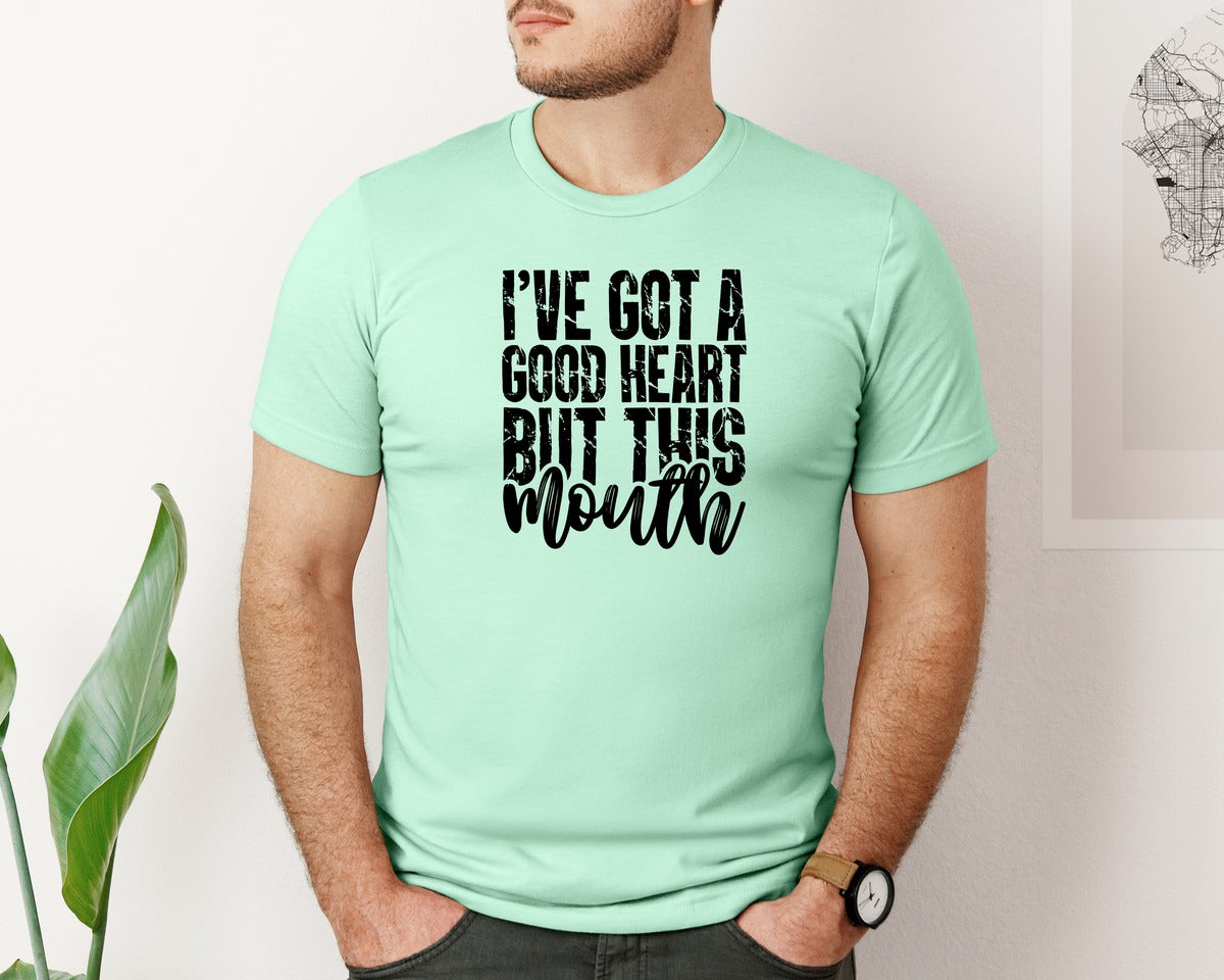 brand:Bella Canvas|color:Mint|Sarcastic Quotes Funny Graphic T-Shirt