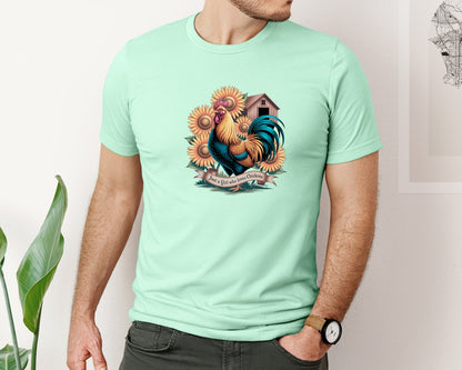 brand:Bella Canvas|color:Mint|Just A Girl Who Loves Chickens 10 Graphic T-Shirt