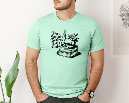 brand:Bella Canvas|color:Mint|Dark Romance Readers Book Club T Shi Graphic T-Shirt