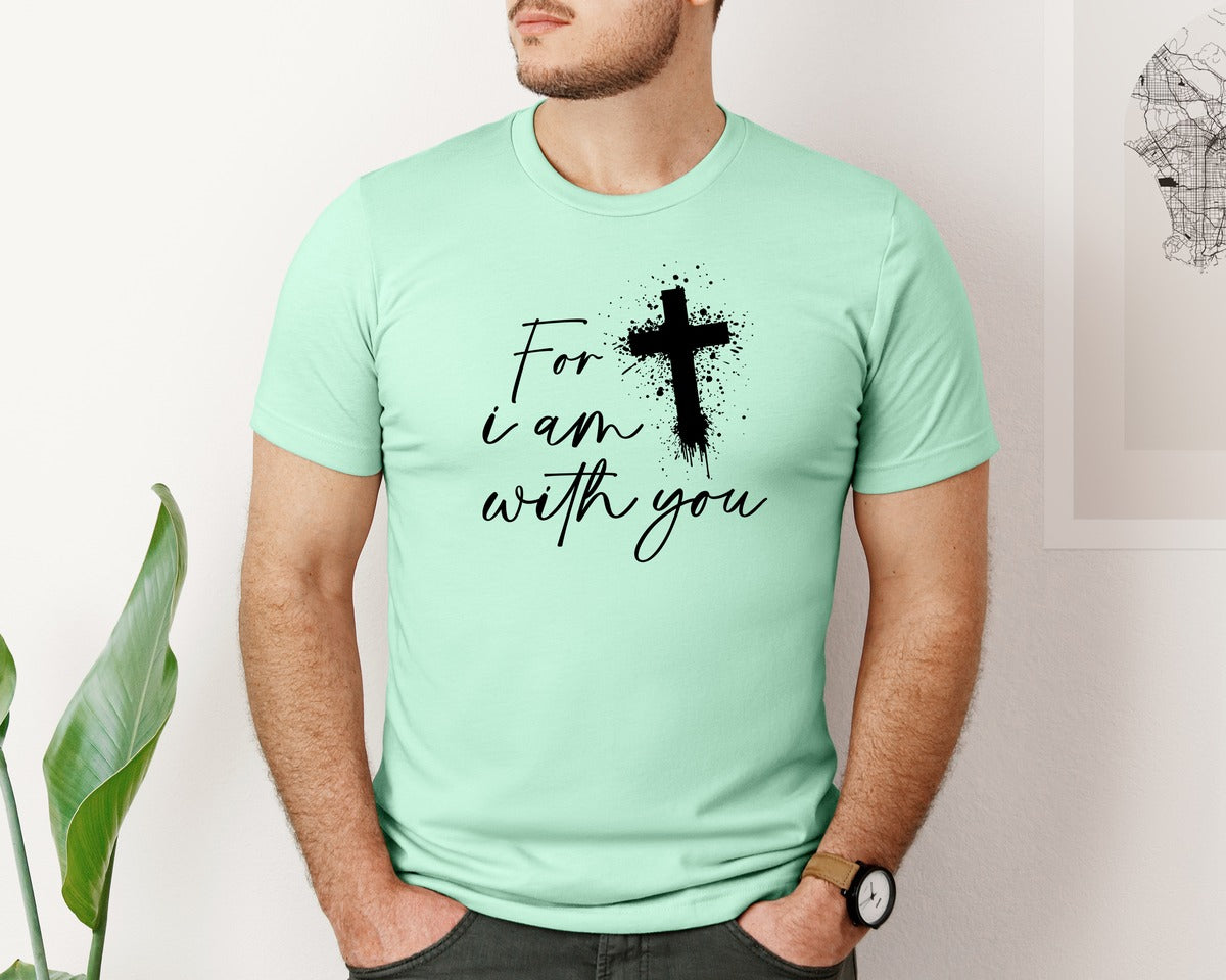 brand:Bella Canvas|color:Mint|Fear Not Christianity Bible Graphic T-Shirt